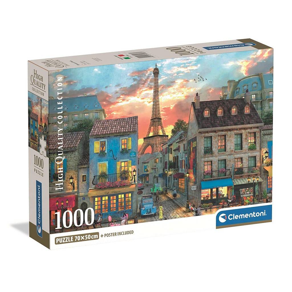 Cities Streets Paris 1000 bitars pussel Clementoni