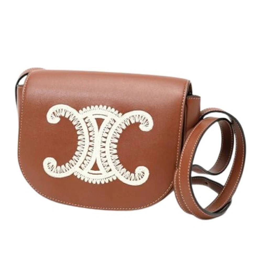 Celine Vintage Pre-owned Vintage Skuldertaske - Vintage - Dame - Brun - ONE SIZE - Uld