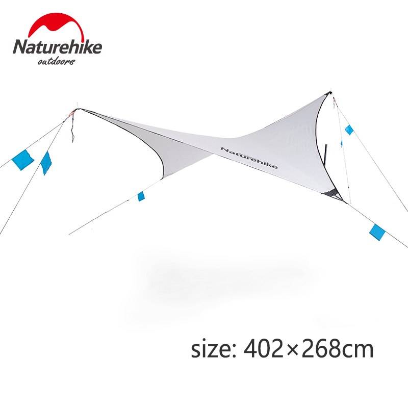 Naturehike camping tarp ultralätt skydd utomhus bärbar vattentät soltät markis silverbeläggning solskyddstak
