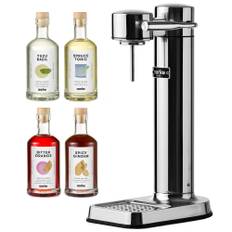 Carbonator 3 kolsyremaskin + drink mixer 4-pack, stål - Stål