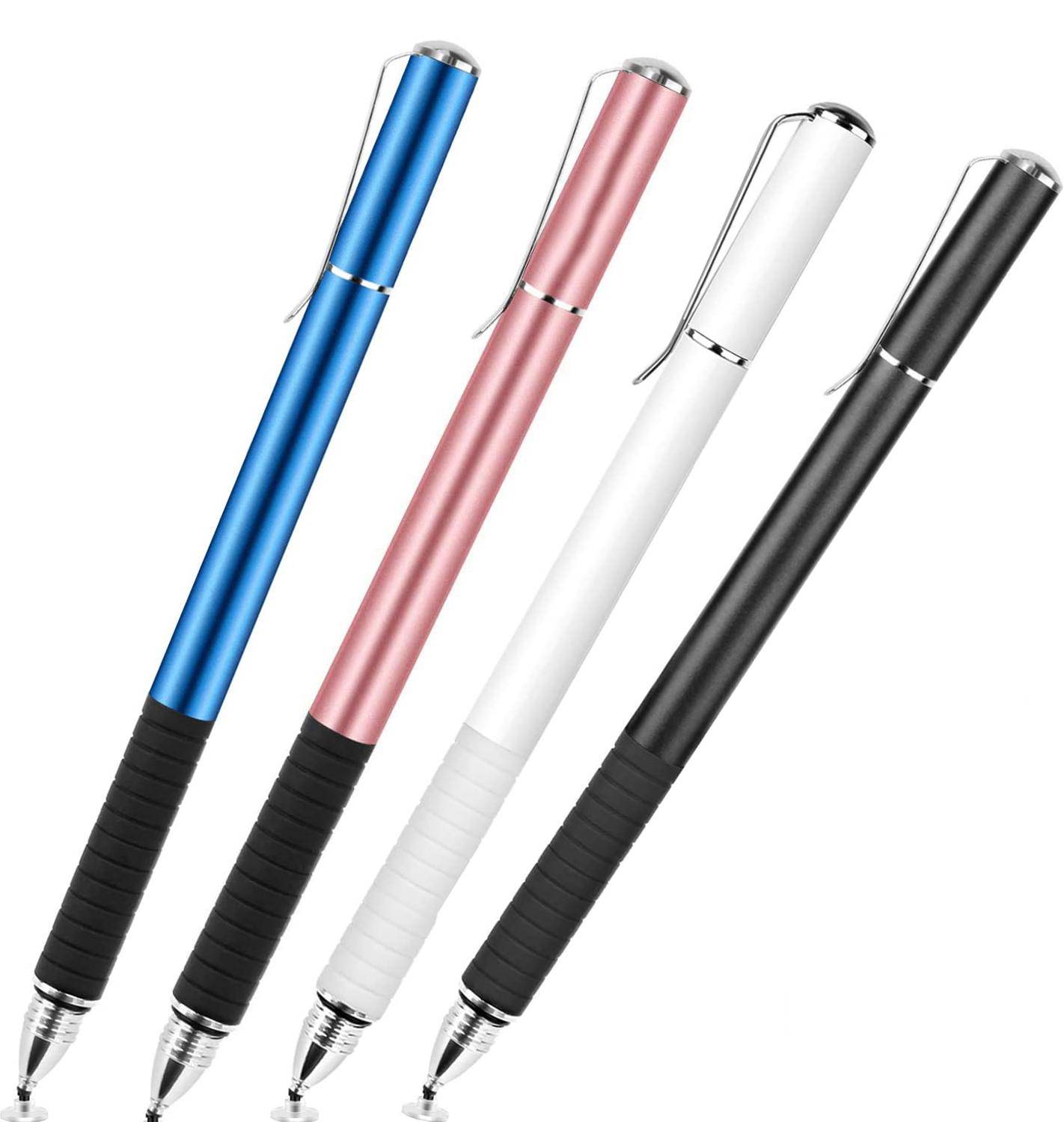 2 in 1 kapacitiv stylus fiber pekskärm penna disc stylus för alla kapacitiv skärm ipad iphone xs xr max huawei xiaomi