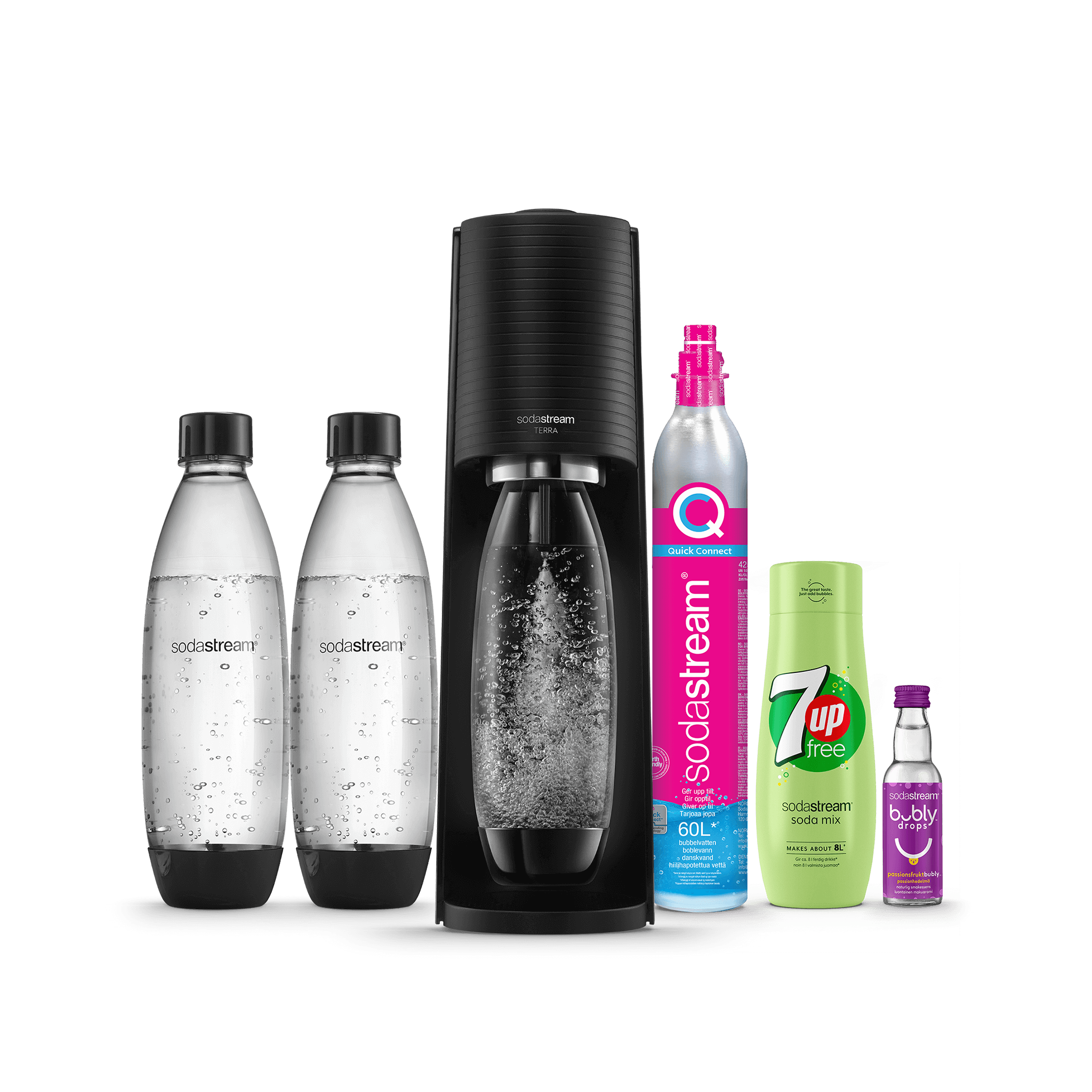 SodaStream Terra Black / Värdepaket