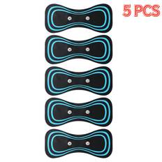 1-50 st gelkuddar för nackmassager EMS muskelmassager Pulslappar Ryggstimuleringsdekal cervikal ryggmassage Massage Smärtlindringsverktyg 5 PCS