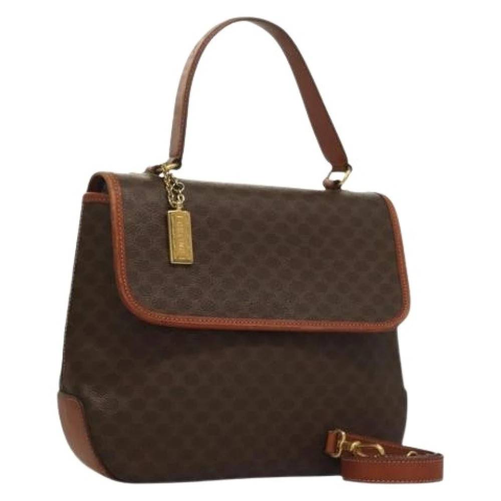 Celine Vintage Pre-owned Canvas Håndtaske - Vintage - Dame - Brun - ONE SIZE - Tyl
