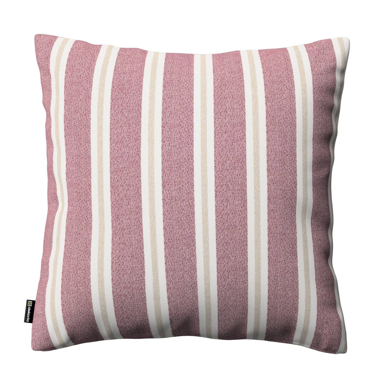 Pudebetræk<br/>Kinga, Vinrød, beige og naturhvid, 50 x 50 cm, Scotti