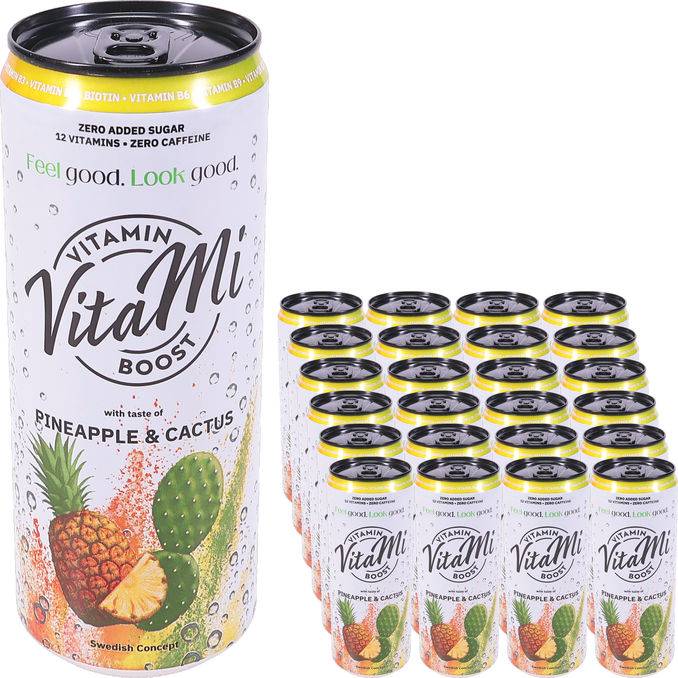 Vitamindryck Ananas & Kaktus 24-pack