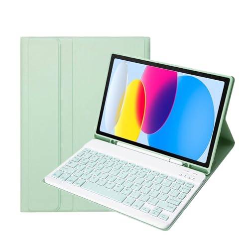 Tangentbord fodral för Samsung Galaxy Tab S9 FE 10,9 tum/Tab S9 11 tum med S Pen Holder,Skyddsfodral med avtagbart trådlöst tangentbord för Galaxy Tab S9 2023