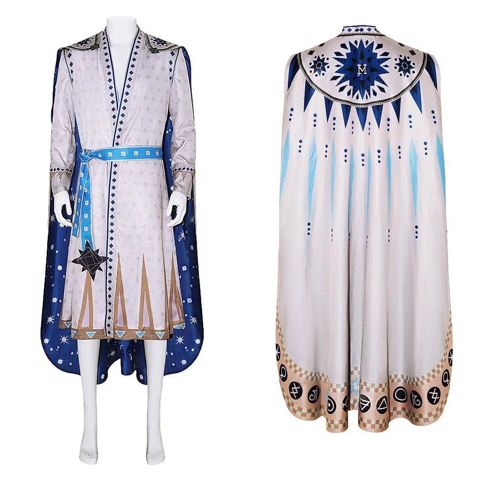 King Magnifico Wish Cosplay Kappa Bälte Kappa Dräkt Wish King Disguise Vuxen Män Barn Outfits Halloween Karneval Rollspelsdräkt cm gray