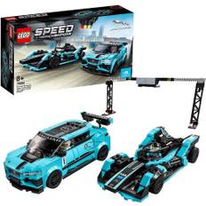 LEGO Speed Champions 76898 Formula E Panasonic Jaguar Racing GEN2 car & Jaguar I-PACE eTROPHY