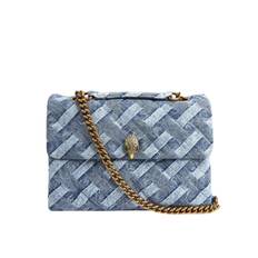 Large Kensington Soft Handtas - Denim / one size