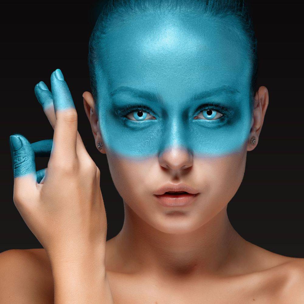 Linser i blå 1d - Blue Galaxy