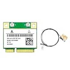 Ptdfjspt AX210HMW WiFi-Kort+Antenntillbehör WiFi 6E Mini PCI-E AX210 802.11Ax/Ac 2.4G/5G/6Ghz BT5.2 Trådlös Adapter för Bärbar Dator
