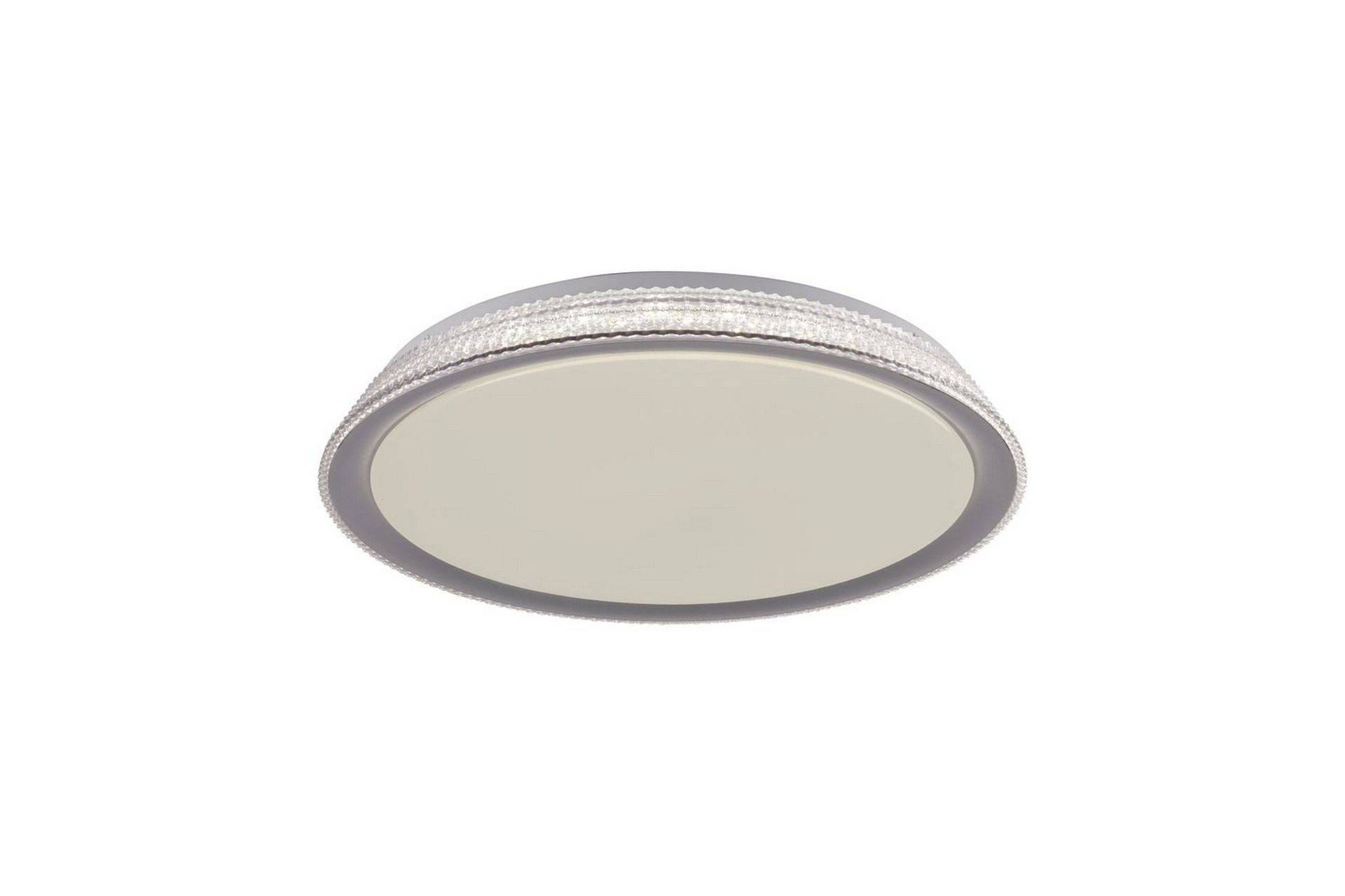 Taklampa Lolasmart Kari - 51x9x51 cm Sovrumslampa Silver