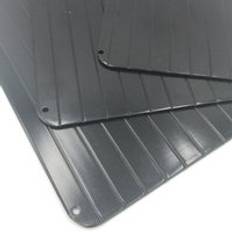 9x- delat aluminium snabbt avfrostningsbricka upptining fryst mat kött frukt snabb avfrostning tallriksbräda avfrostning köksredskap verktyg - M 29.5 x 20.8 x 0.2cm