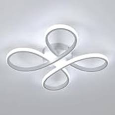 Modern LED-taklampa, 4 huvuden 30W 3500LM Kreativ LED-taklampa med blommor, vit LED-taklampa 6500K för vardagsrum, sovrum, kök matsal