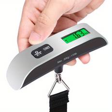 TEMU Portable Electronic Luggage Scale, Luggage Scaledigital Handheld Luggage Hanging Baggage Scale, Hand Scale, Mini Portable Electronic Scale, Travel Must Haves