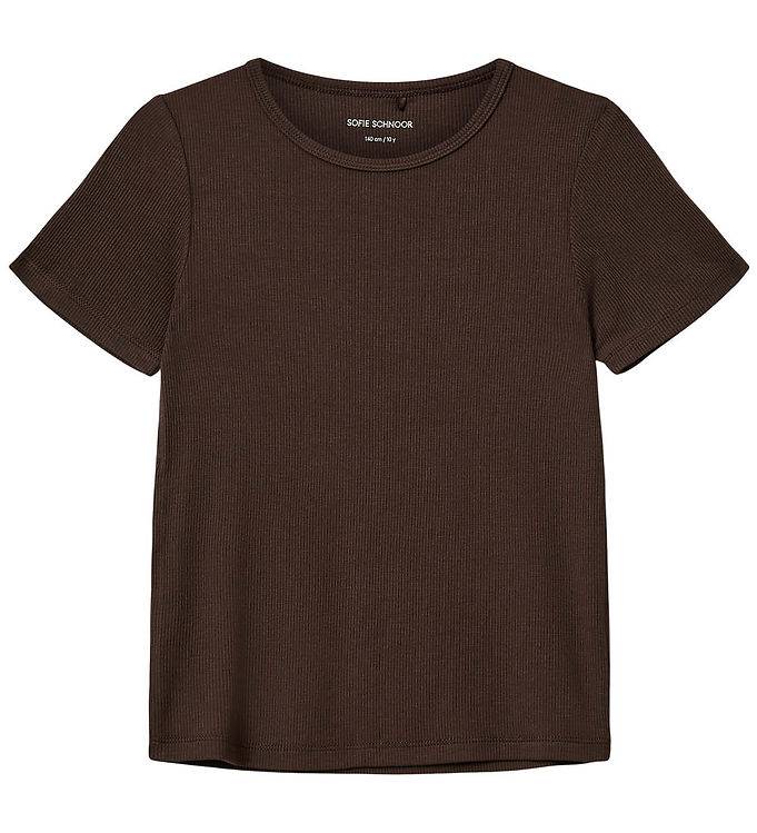 Sofie Schnoor T-shirt - Rib - Nataliasy - Brown Fudge - Sofie Schnoor - 10 år (140) - T-shirt