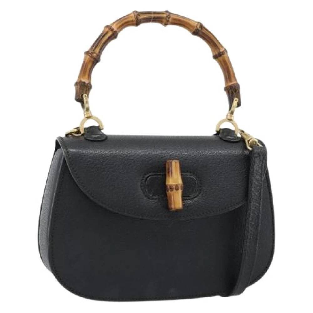 Gucci Vintage Pre-owned Vintage Mini Skuldertaske - Vintage - Dame - Sort - ONE SIZE - Uld