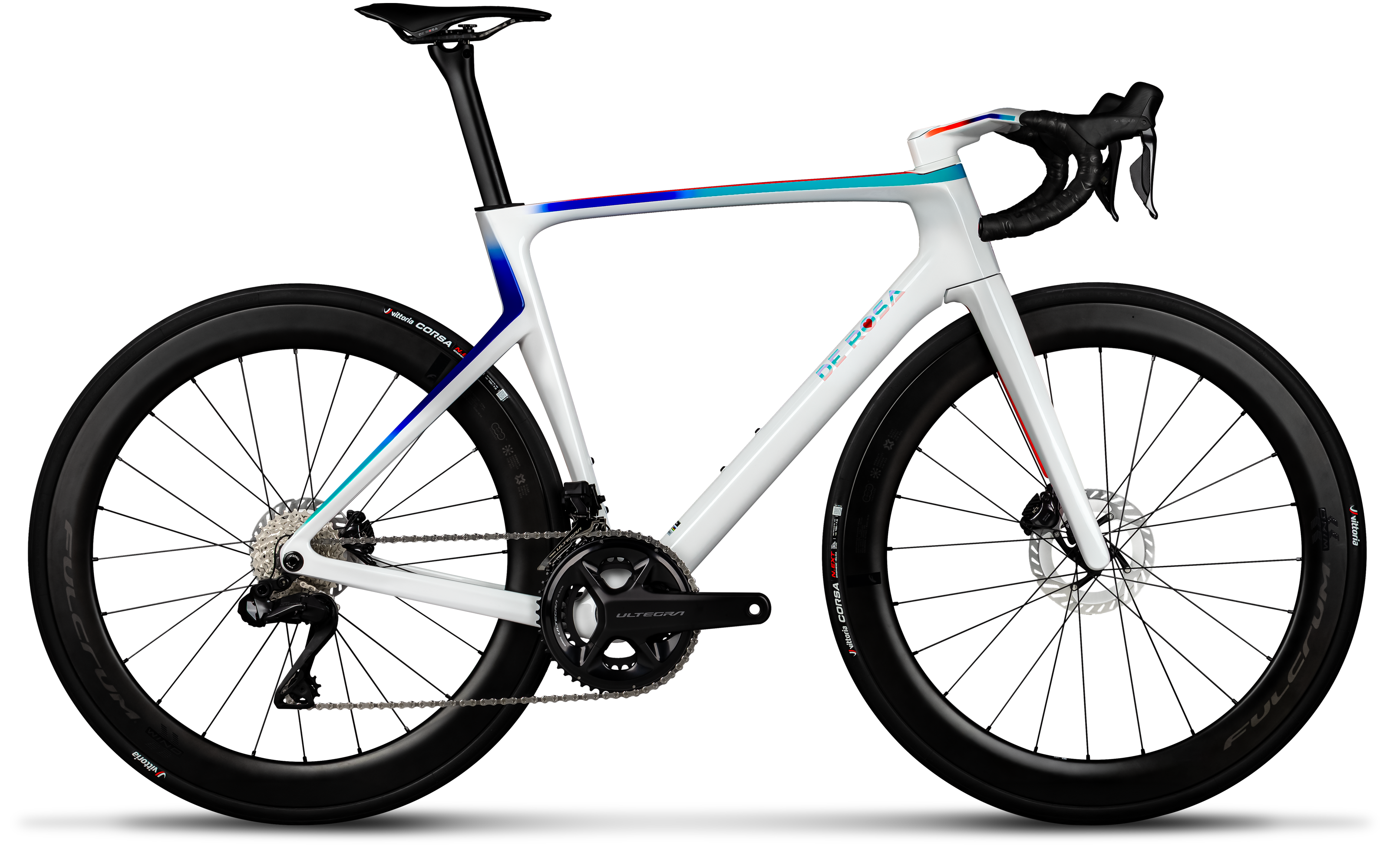 De Rosa Merak | Sram Force E1 + Powermeter | Fulcrum Soniq - Race White / M/L (55)