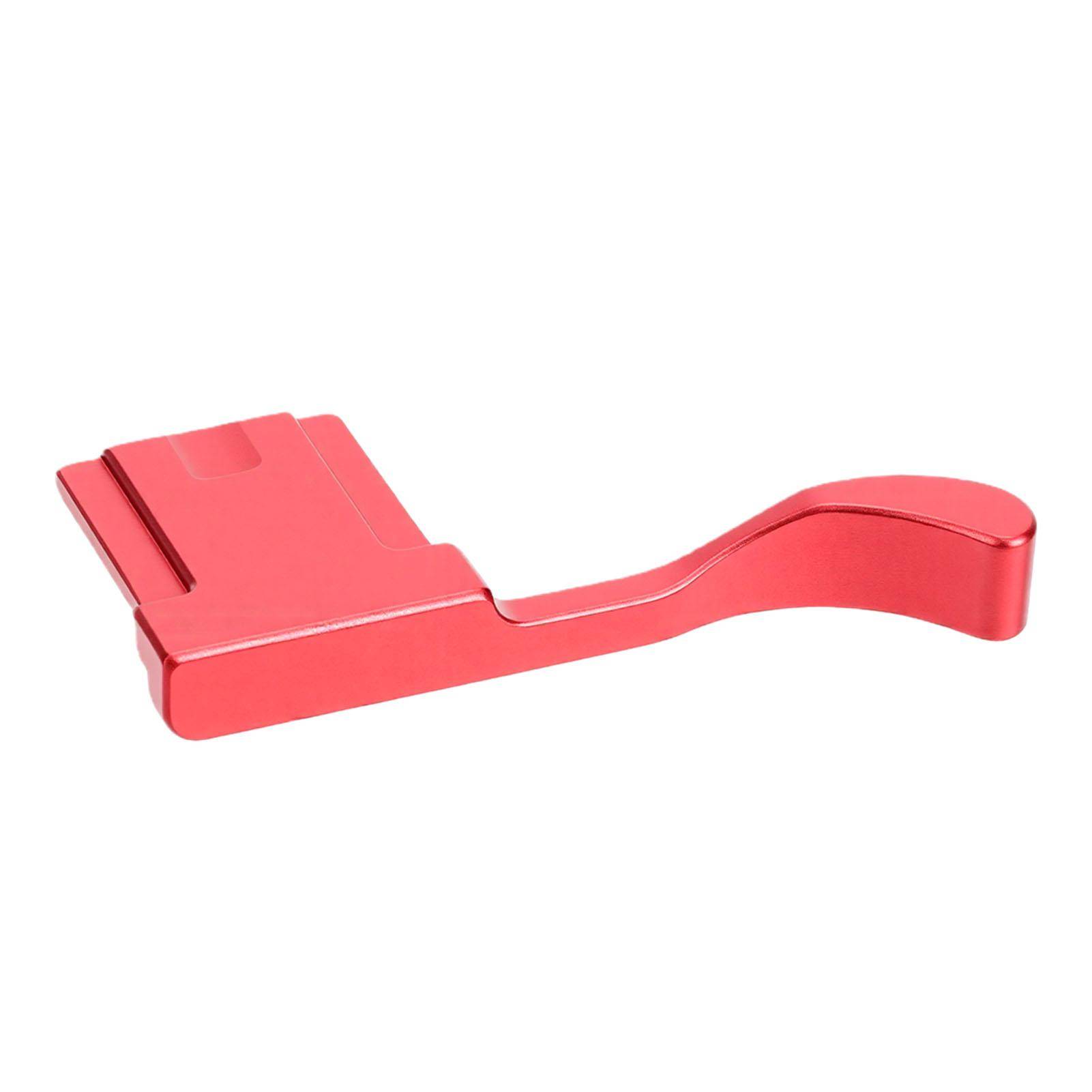 Thumb Up Grip Fit for Fujifilm X100VI X100V X100F Camera Metal Hot Shoe Hand Rest Grip Red röd