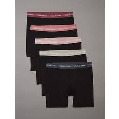 5 Pack Boxer Briefs - Cotton Stretch - Black - L