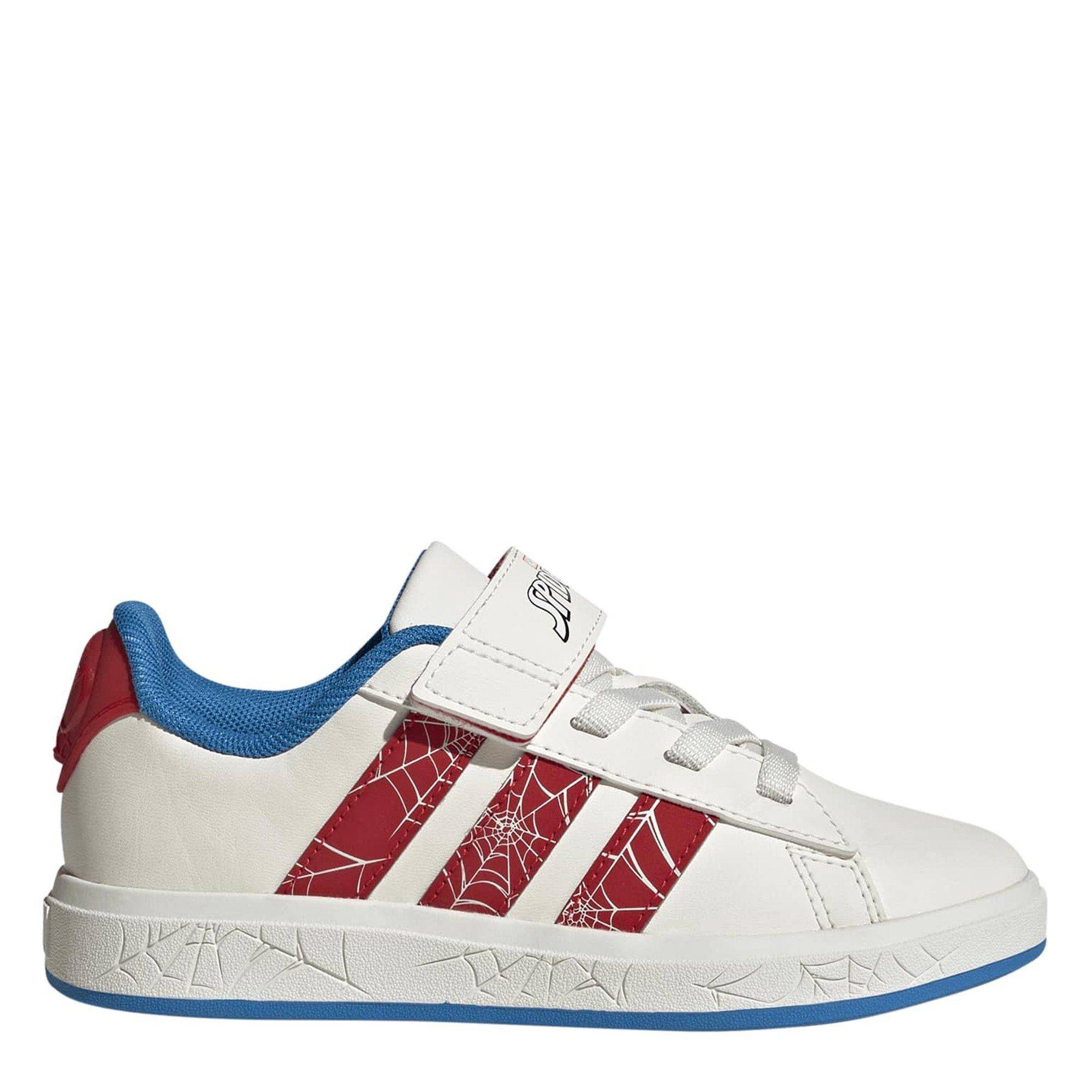 Adidas Kids' Grand Court Spider-Man Low-Top Trainers