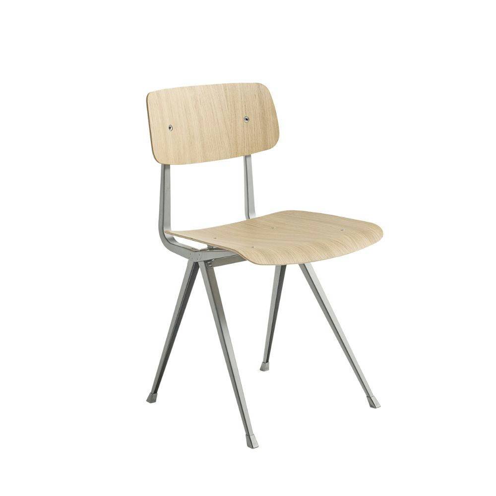 HAY Result Chair utan Stoppning Clear WB Lacquered Oak & Beige