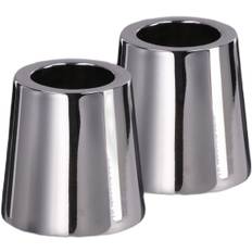 Uyuni Light Candleholder Mini Taper, Chrome, 2pack, 2,3x2,3 cm - NO_SIZE Ljusstakar För Kronljus Från Magasin - Grey (NO_SIZE)