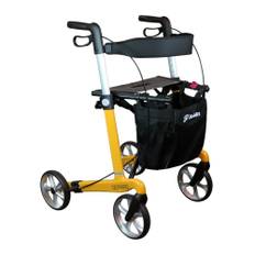 Mobilex Gepard kulfiberrollator std. model Gepard Standard model / Sædehøjde 62 cm / Gul