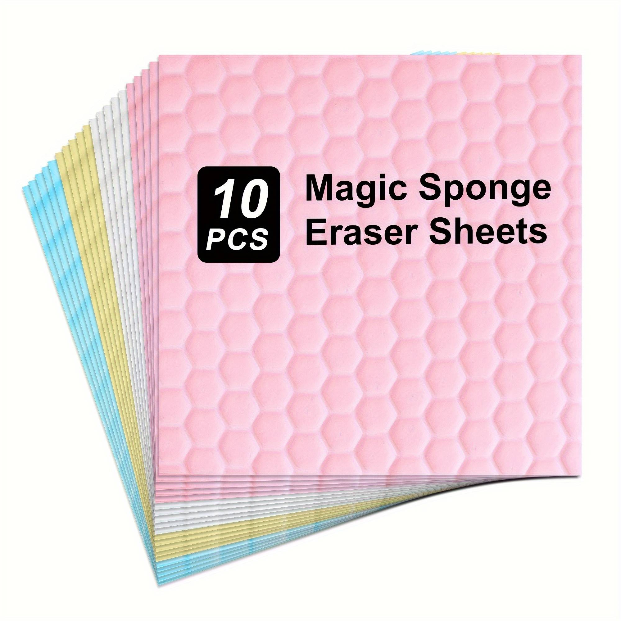 TEMU 10pcs Eraser Cleaning Cloth Dish Cloth, 2x Density Super Sponge, Multi-functional Household Cleaning Pad, Used For Bathroom Furniture Floor Wall Cleaner, Non-scratch Scrubbing Foam