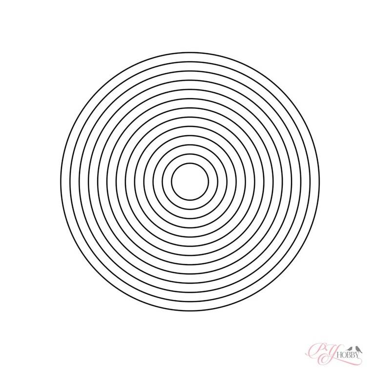 PY Hobby Dies - Cirklar - 2cm till 14cm - 13st