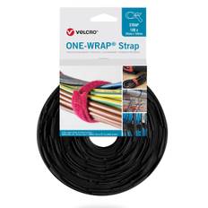 Velcro One Wrap Strap Kabelbinder Velcrobånd - 20mm (330mm) 100pk - Sort