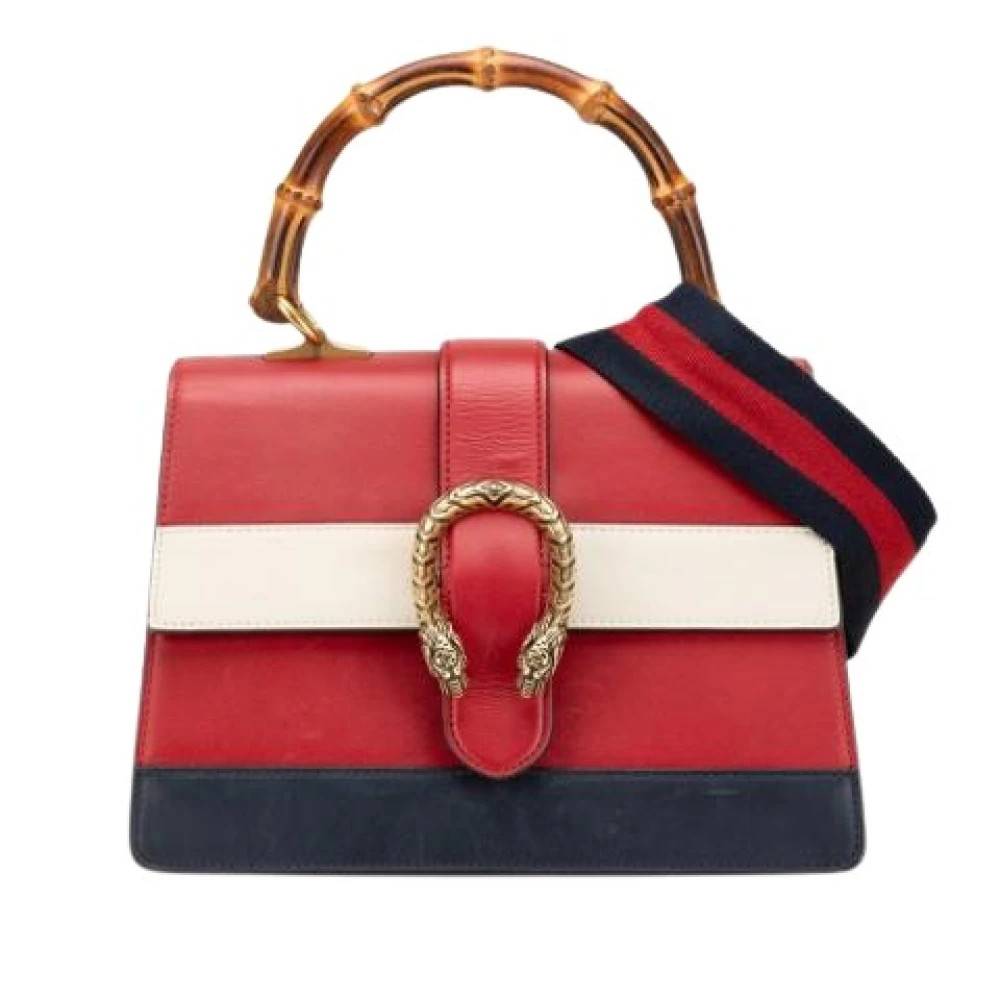 Gucci Vintage Pre-owned Vintage Håndtaske - Vintage - Dame - Rød - ONE SIZE - Læder