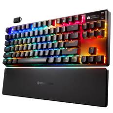 SteelSeries Rapid Trigger Gaming Keyboard Tenkeyless Wireless Japanese Layout OmniPoint Switch Organic EL Display Apex Pro TKL WL Gen 3 JP Black 64876