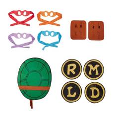 Teenage Mutant Ninja Turtles Unisex Adult Costume Accessory Set One Size grön/brun