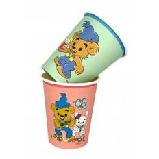 Pappersmuggar 250ml - 8st - 2 sorterade design - Bamse Kalas