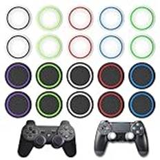20 st Joystick Grip Knapplock för PS5/PS4/PS3, Thumbstick Lock, Silikonskydd, Cap Joystick Gummi för XBOX/Xbox 360/Series X/S/XBOX ELITE