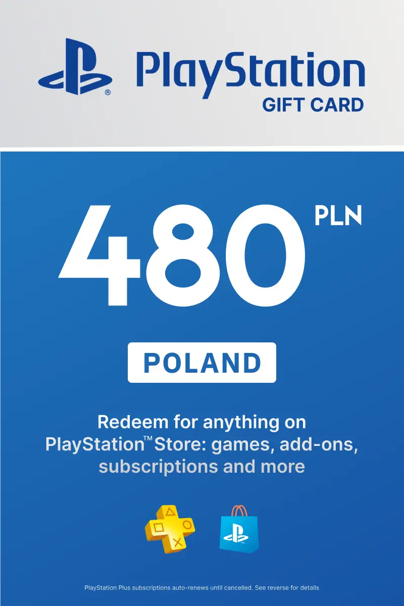 PlayStation Network Card 480 PLN (PL) PSN Key Poland