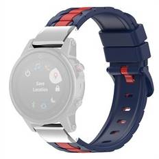 För Garmin Fenix 7X / 7X Solar / 6X / 6X Pro / 5X Sapphire / 5X Puls / Enduro Silicone Watch Band Quick Release Watch Arm Chain Stripes 26 mm klockband med metallkontakt