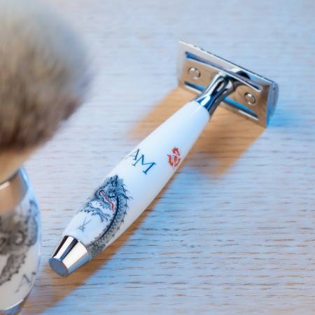 Mühle - MEISSEN Safety Razor Hand Painted Meissen Porcelain Personal Monogram