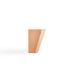 Sängben Svängt Konat 4p | Natur Ek 12 cm - Brun