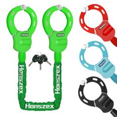 Honszex E Scooter Schloss, Handschellenschloss, Fahrradschlossmit Schlüssel, 36.22inch Farbenfroh Hochsicherheitsschlösser, Bike Lock, Zubehör für Elektrofahrräder und Elektroroller