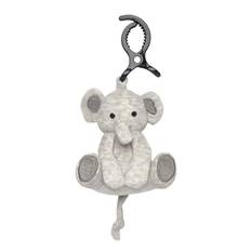 GEGGAMOJA Stroller Soft Toy Grey Elephant |Multi/patterned |One Size