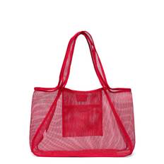 Mango Mesh Shopper Bag Rosa