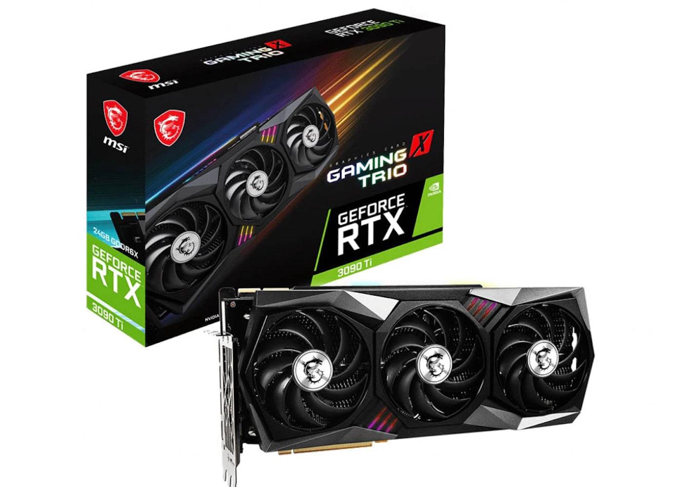 NVIDIA MSI GeForce RTX 3090 Ti GAMING X TRIO 24G Graphics Card - One Size (One Size)