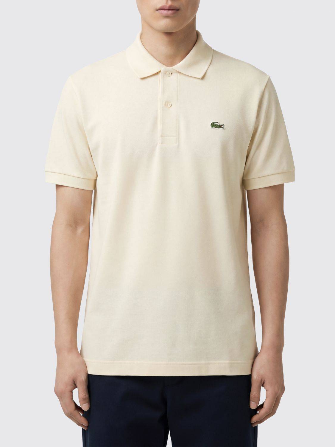 LACOSTE Polo Shirt Men color Cream - 4