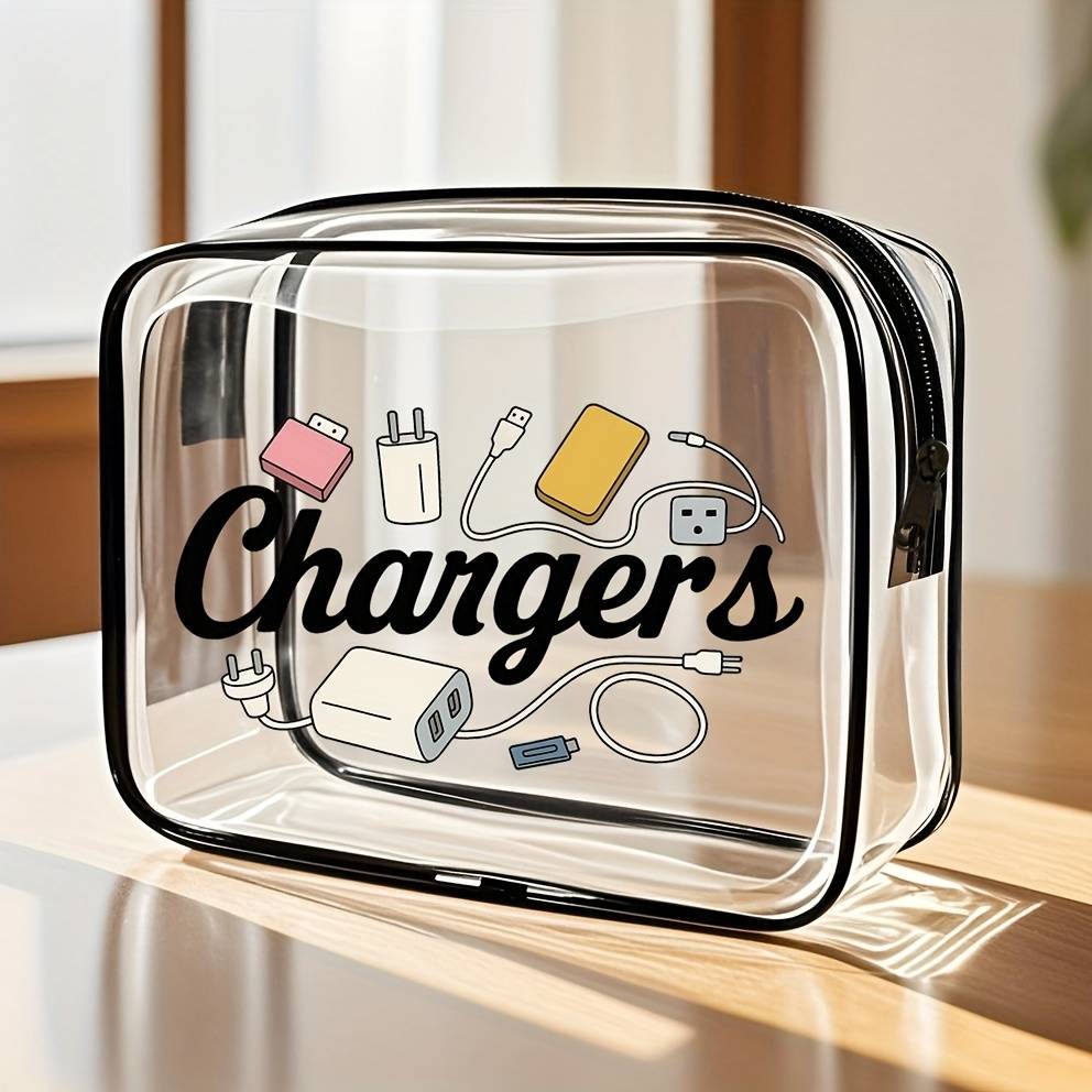 Women's & Girls' Large Capacity Travel Cosmetic Bag With Zipper Closure - Durable Pvc Makeup Organizer, Tsa- Foldable & Lightweight Toiletry Bag, Fade-resistant & Easy To Clean For Trips, Daily Use