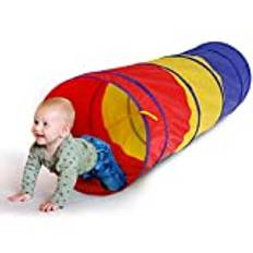 Tragbarer Baby-Tunnel Kinder spielen Tunnel, Pop-Up-Kinder-Tunnel Krabbeln Falten Kleinkind Baby-Kriechen Rohr Tunnel Zelt für den Innenbereich im Freien 180 cm