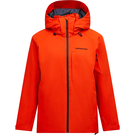 Peak Performance M Maroon Insulated Jacket Snowboardkläder Solar Burst - Medium