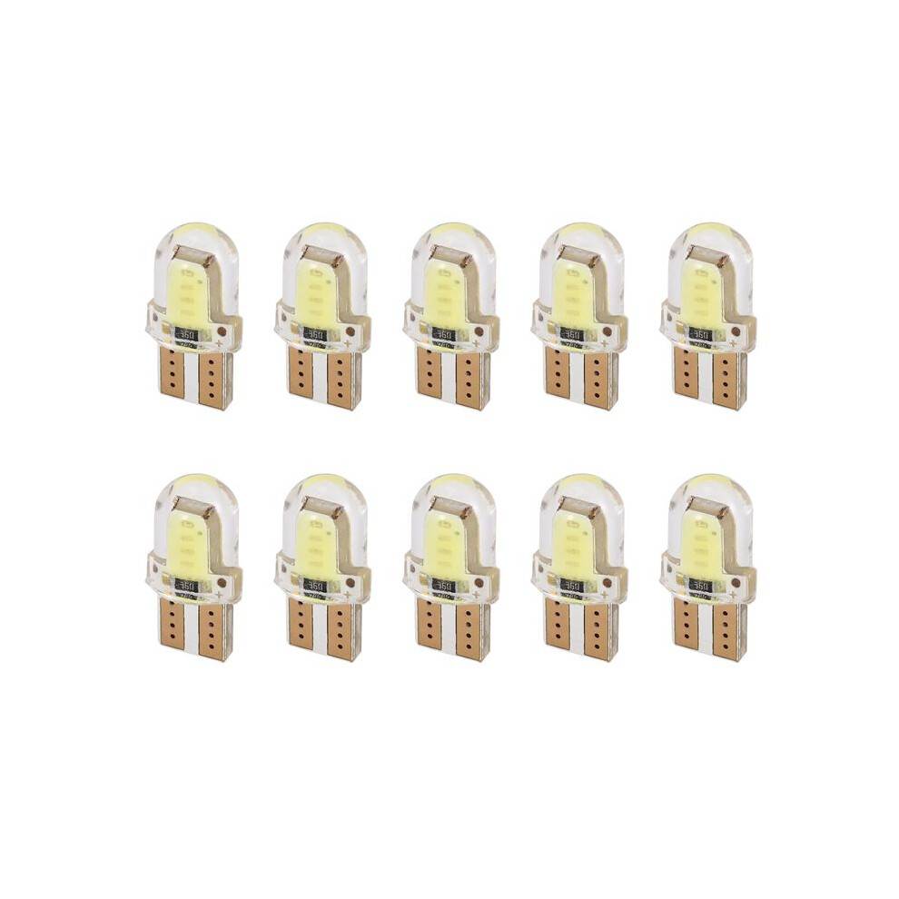 10pc LED T10 W5W COB SMD CANBUS Silica Bright White License Light Bulb